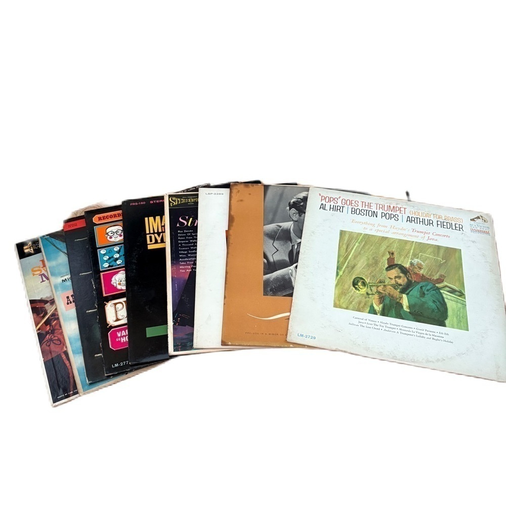 Vintage Record Bundle Lot Pop Goes the Trumpet Al Hirt Boston Pops Geza Anda